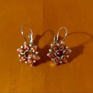 Brighton Pastel Flower Earrings- Look For Matching Necklace